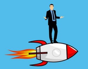 Entrepreneur, Business, Rocket, Start Up